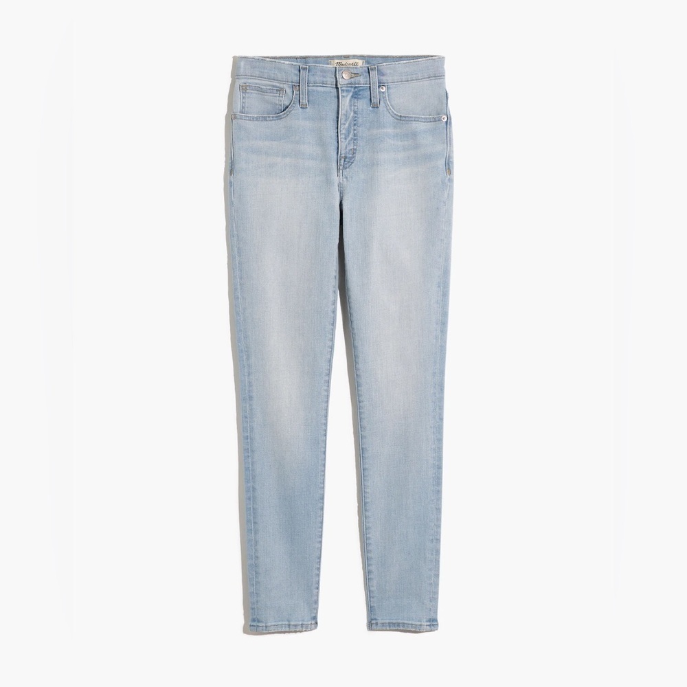 Madewell 9" Mid-Rise Skinny Crop Jeans in Coolmax Women’s Size 32 NWOT Lightwash - Picture 5 of 14